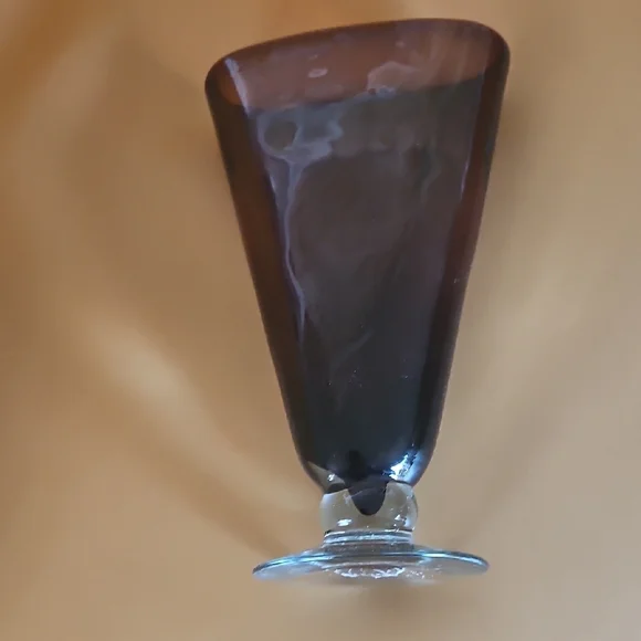 Elegant Brown Glass Vase - Picture 6 of 6